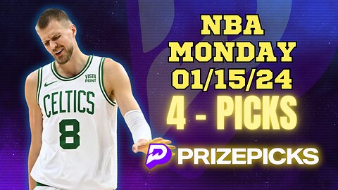 #PRIZEPICKS | BEST PICKS FOR #NBA MONDAY | 01/15/24 | PROP BETS | #BESTBETS | #BASKETBALL | TODAY