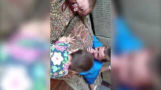 Aww – Big Brothers Try to Teach Baby Sister How to Nap