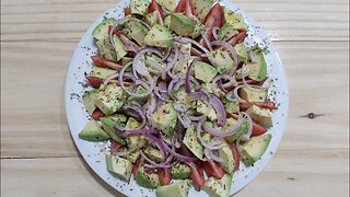 TOMATO SALAD WITH AVOCADO