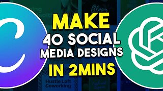 How to Make 40 Social Media Post Designs in 2mins Using ChatGPT and Canva AI