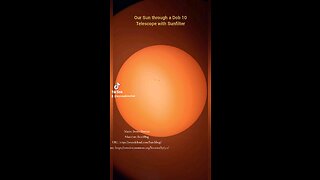 Sun through a Dobsonian Telescope