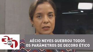 Vera: "Aécio Neves quebrou todos os parâmetros de decoro ético, parlamentar e de vida"