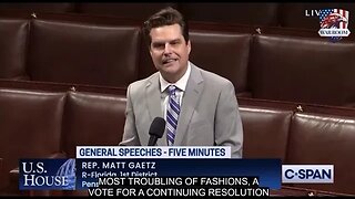 Matt Gaetz Breathing Fire today (9-12-23) Calling out McCarthy