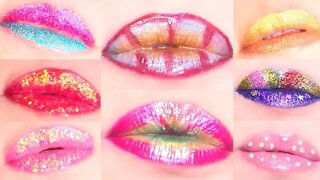 8 Amazing Lipsick Tutorial Lip Design Art Compilation ,💋❤️‍🔥👄