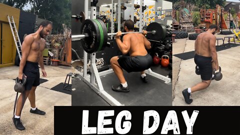 Leg Day Training - with core work on the side