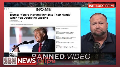 Alex Jones Responds to Trumps Stupid "Vaccine" Comment - 5652