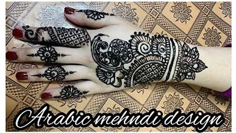 Very beautiful latest arabic mehndi design || mehndi for beginners || easy tutorial