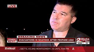 Evacuations in Skiatook due to gas leak