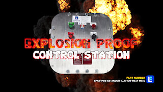 Explosion Proof Control Station - C1D1/C2D1 - Indicator Light, E-stop, Push Buttons, 3-Pos Switch