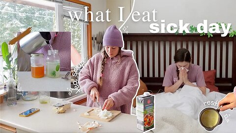 SICK DAY what I eat - vlog! | Remedies to get better (plant-based) #rawvideo #nomusic