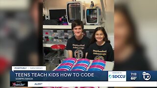 Teens teach kids how to code