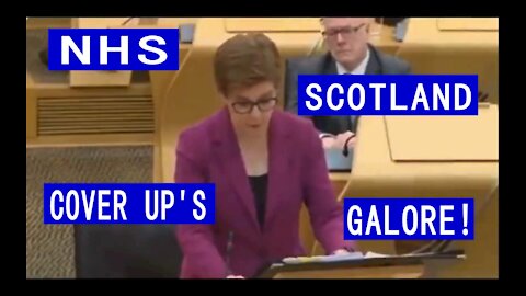 First Minister Denies NHS Cover Up Before Instigating A Cover Up.
