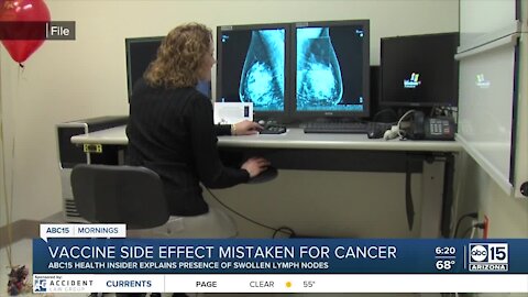 Vaccine side effects mistaken for cancer