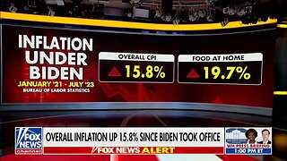 BIDENOMICS: Overall Inflation Up Almost 16% Since Biden Took Office; Grocery Prices Up Almost 20%