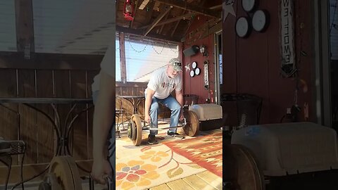 More weight added Deadlifts on the Deck, Crazy 🤪 old man