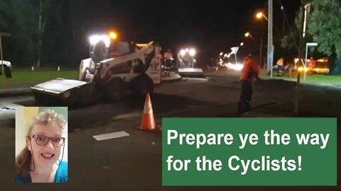 Prepare ye the way for the Cyclists! Roundabout, Mercury Street, Throsby Drive and Foley Street.