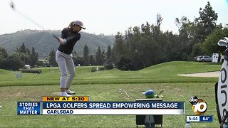 LPGA golfers spread empowering message