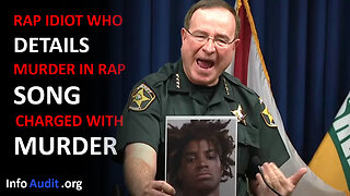 Rap idiot caught using lyrics from his own song by legendary Florida sheriff