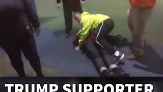 Trump Supporter Beaten Airport