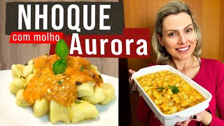 NHOQUE DE BATATA - MUITO LEVE- COM MOLHO AURORA - SABOR QUE SURPREENDE