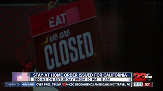 Stay at home order issued for california