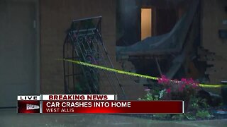Car crashes into West Allis home