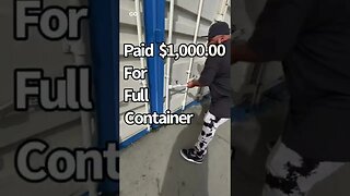 Paid $1000 for CONTAINER at ABANDONED STORAGE AUCTION #shorts #reels #fyp #storageauctionpirate