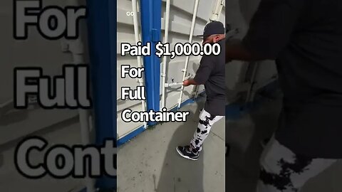 Paid $1000 for CONTAINER at ABANDONED STORAGE AUCTION #shorts #reels #fyp #storageauctionpirate
