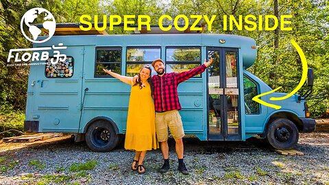 They Converted a Short Bus to a Cabin in the Woods