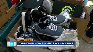 Nearly 650 pairs of new shoes donated to two Title I schools