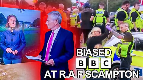 BBC Reporting when it suits! @ R.A.F Scampton #rafscampton #attack #assault #homeoffice #bbcnews