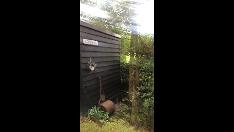 A secret garden toilet