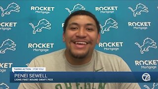 Lions top pick Sewell adjusting from left tackle to right tackle