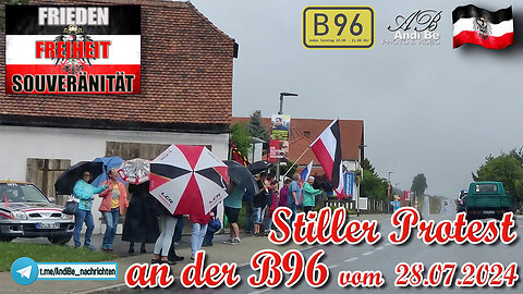 Stiller Protest an der B96 vom 28.07.2024