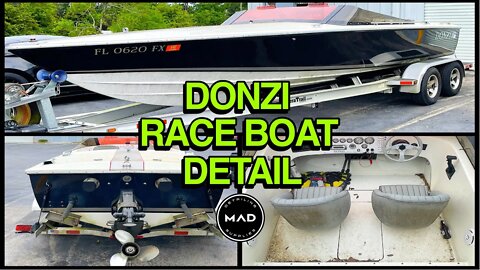 Extreme Cleaning a Classic American Donzi Race Boat | Insanely Satisfying Car Detailing Restoration!
