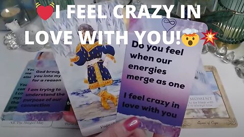 💓I FEEL CRAZY IN LOVE WITH YOU!🤯💥🪄TIME TO CELBRATE!🎉🙌💓 COLLECTIVE LOVE TAROT READING 💓✨