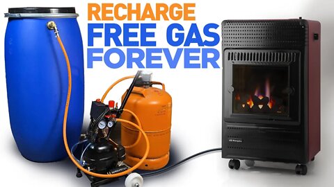 FREE BIOGAS for Heating in Winter - Free Biogas Refilling Machine