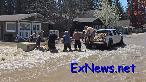 Parker Cove Flooding May 2 2023. Okanagan Lake Flooding Whiteman Creek