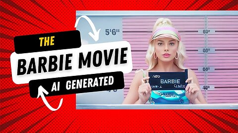 Margot Robbie as Barbie in Barbie the movie Movie 2023 - Ai Art