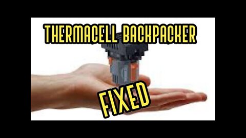 Fixing the Thermacell Backpacker (spark but no gas)