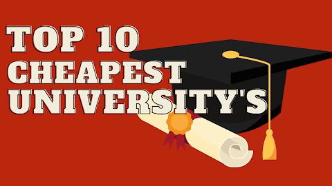 TOP 10 MOST AFFORDABLE Universities