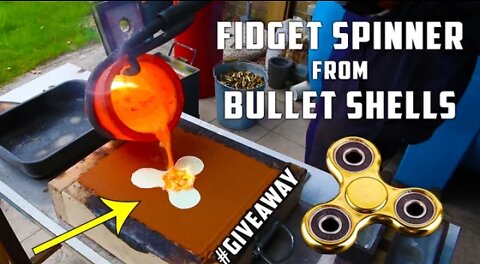 Casting Brass Fidget Spinner from Bullet Shells