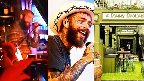 Post Malone surprise show in New Zealand bar!