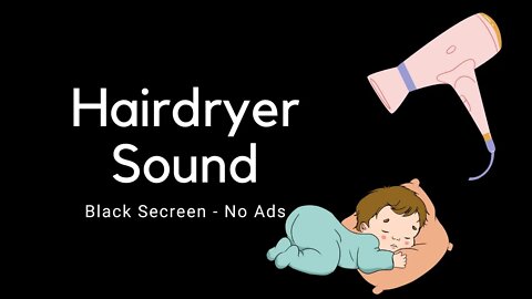 Hair Dryer Sound for BETTER SLEEP | White Noise | 10 Hours