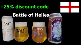 Hackney Church Brewing Halo Helles 5.1% ABV 360 Brewing Pavilion 4.6% 25% Discount code.