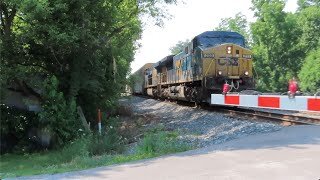 CSX Q216 Autorack Train from Creston, Ohio July 4, 2021