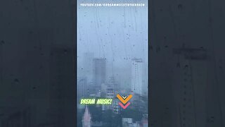 45-second rain flowing on a building #TropicalRain (Music Therapy) #RainNatureSounds #rain