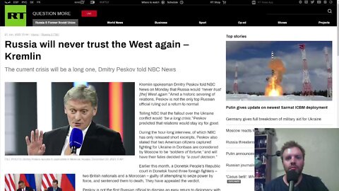 'Russia will never trust the West again' - Kremlin