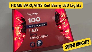 Home Bargains LED Berry Christmas Lights Review