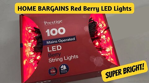 Home Bargains LED Berry Christmas Lights Review